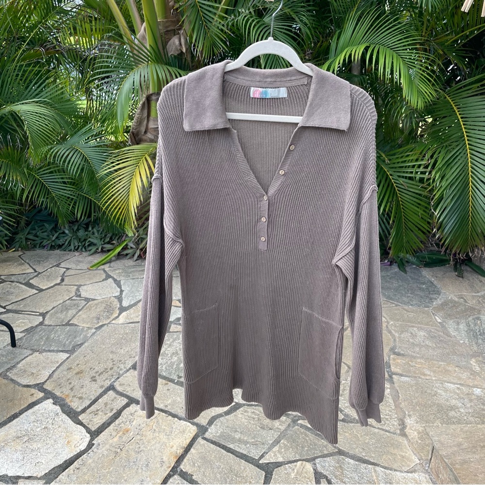 FP Beach Picnic Sweater Dress in Cardamom